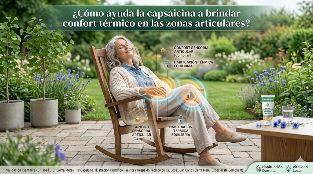 Brindando confort térmico en zonas articulares con capsaicina y CapsiLife